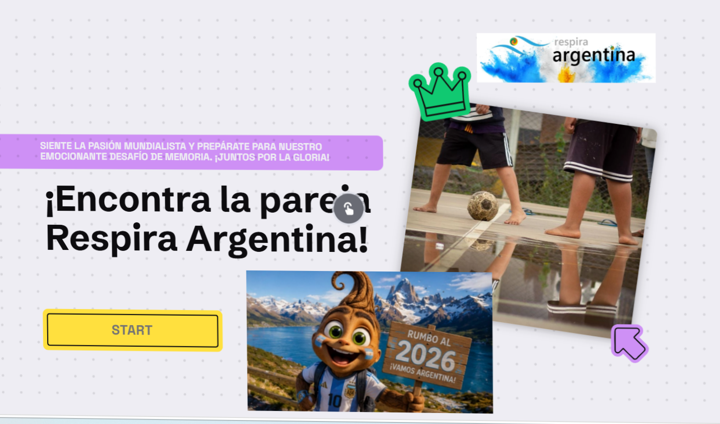 Juegos y entretenimiento para la hinchada argentina.